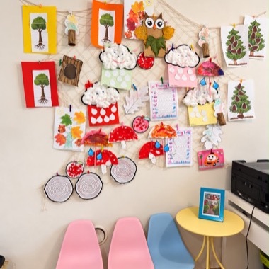 An exhibition of our children's autumn artwork